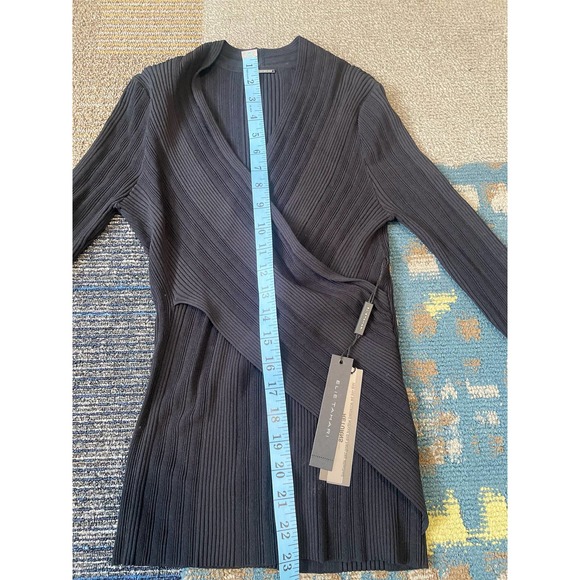 Elie Tahari Madeline V-Neck Long-Sleeve Surplice Sweater C10 - Picture 10 of 11